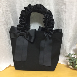 リボンバック✴︎Ruffle Handle by Le Bonheur✴︎送料無料 1枚目の画像