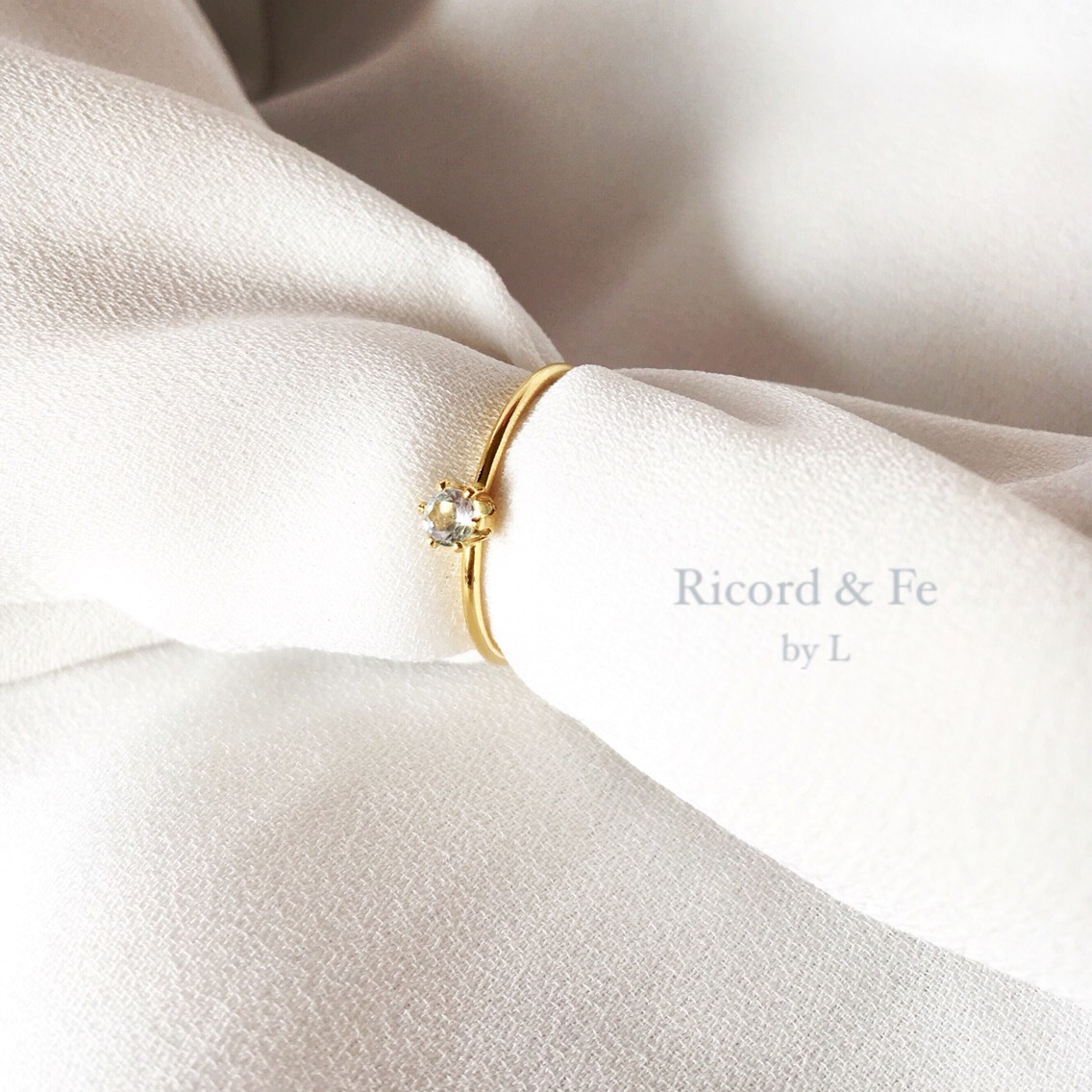 14kgf Ring♦︎Aqua marine