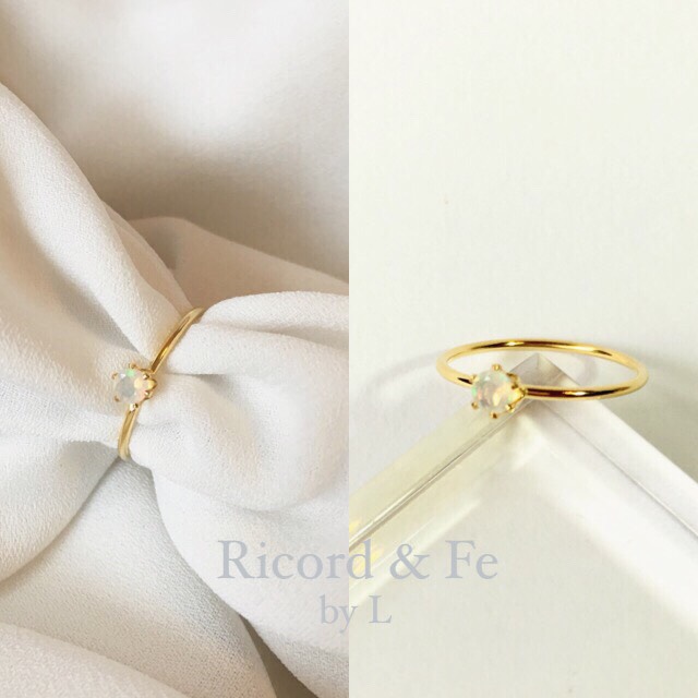 14kgf ring♦︎Ethiopia opal