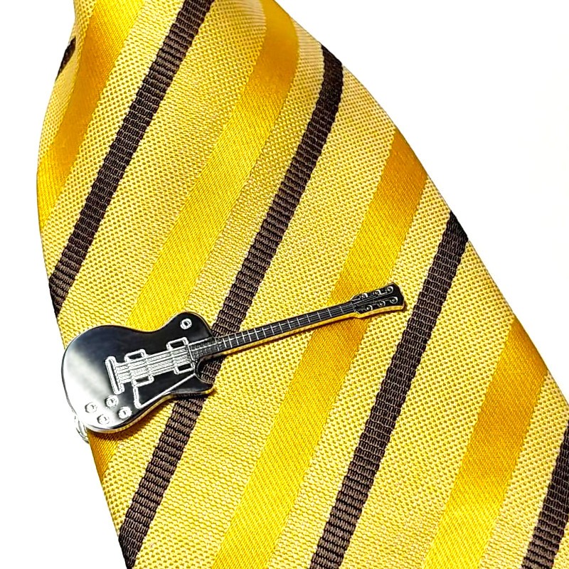 【レスポールネクタイピン】ギターや音楽好きさんにオススメ♪ / ギタリストさんへのプレゼントにも