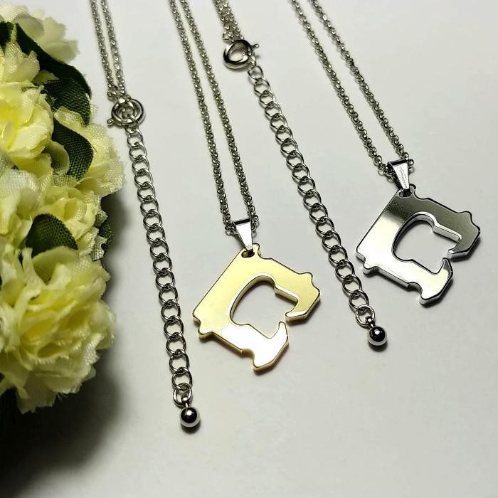 【パン袋のクリップ型ネックレス】選べる2カラー♪ / 肌に優しい(金アレ対応)