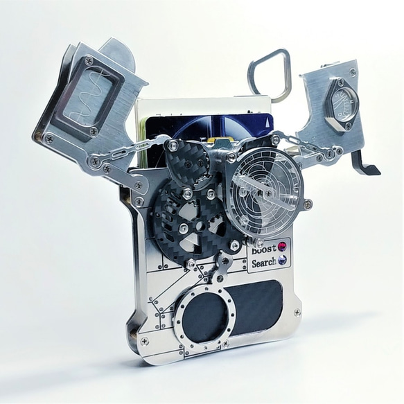 カシャっと開く!【メカニカルカードケース・名刺入れ スチームパンク