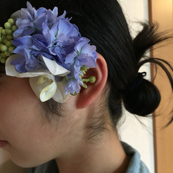 ＊アートフラワーのヘアアクセ＊ 1枚目の画像