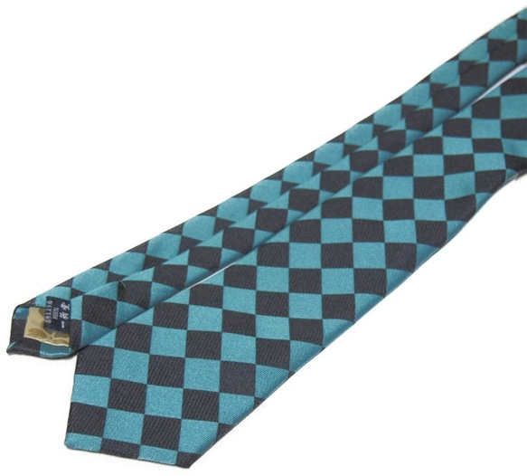 日式豪華領帶 使用金布 時尚的日式書籍。 &lt;格子綠色和黑色&gt; 第2張的照片