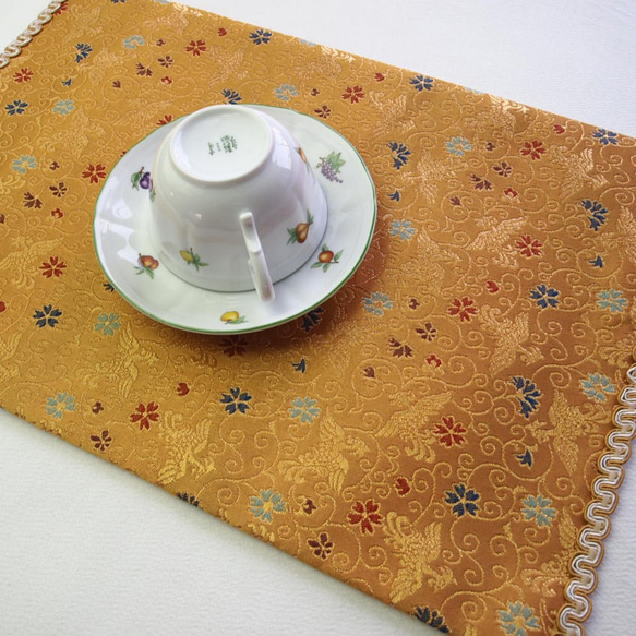 餐墊 桌墊 可用於桌布 鳳凰黃土 第2張的照片