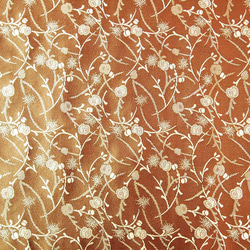金鰻魚（高檔面料）茶蔓藤花紋（50厘米至1片，2片1米） 第2張的照片