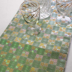 桌布 桌墊 可用於桌布 Sakura Lame Green 第3張的照片