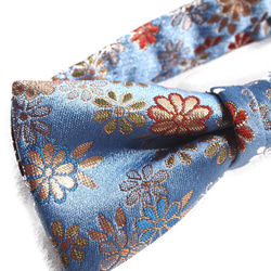 Nishijin Woven Japanese Pattern Luxury Bow Tie☆由優質金織錦布製成的時尚領結。小菊 第2張的照片