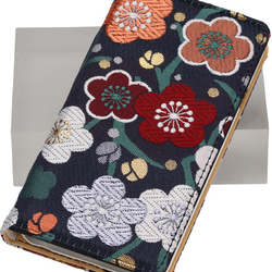 iPhoneケース6,6s 手帳型ケース『花花』 可愛い和柄　着物の柄を用いた豪華なアイフォンケース 1枚目の画像