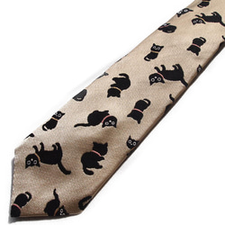 日式花紋 高級領帶 錦緞面料 時尚日系 杉杉 &lt;Kuroneko&gt; 第3張的照片