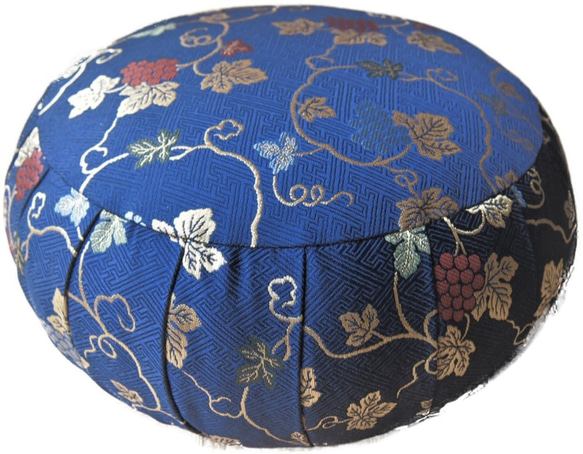 ヨガ座布団 yoga クッション（瞑想）座布・座禅座布団 (33cm, 葡萄