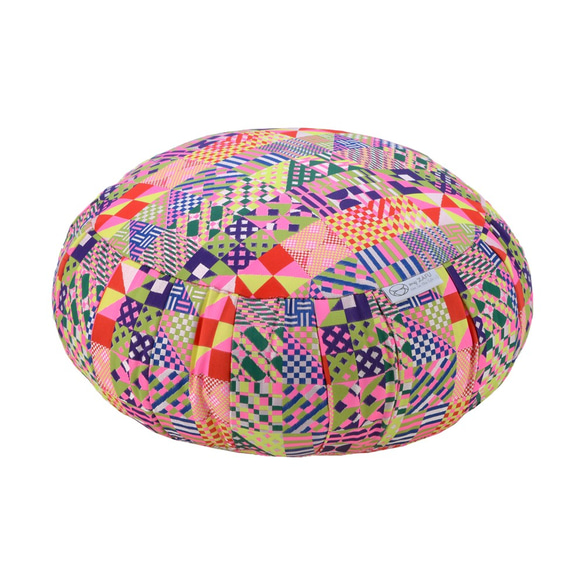 ヨガ座布団 yoga クッション（瞑想）座布・座禅座布団 (33cm, アート