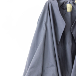 コットンワイドスタンド(小顔)カラーフレアスリーブ羽織りジャケット 9枚目の画像