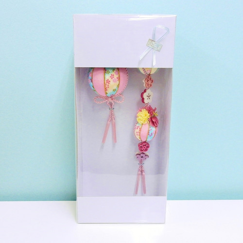 新作♡＊花鞠・花玉ちりめん吊るし飾り・モビール(ひな祭り・お雛様