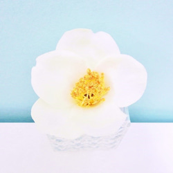 ＊【15点セット】髪飾り 椿(ホワイト&レッド)小花と丸菊＊ 9枚目の画像