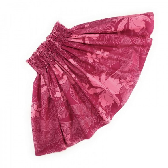 シングルパウスカート ケイキ（お子様用）丈６０cm オーキッド柄 ピンク [puk-131s60] 2枚目の画像