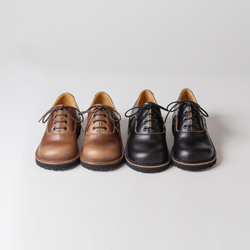 受注生産「cobato」ブラック　レディースでは珍しい、クロムエクセルを使ったスニーカー感覚の革靴。 1枚目の画像