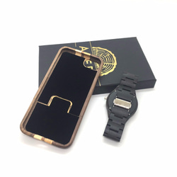 お買い得な2個セット iphoneケース 木製腕時計 木製 大切な方への贈り物 4枚目の画像