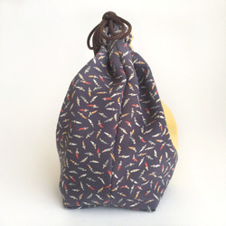 亞麻和日式抽繩袋 [絲綢]（用於透明手提袋） 第10張的照片