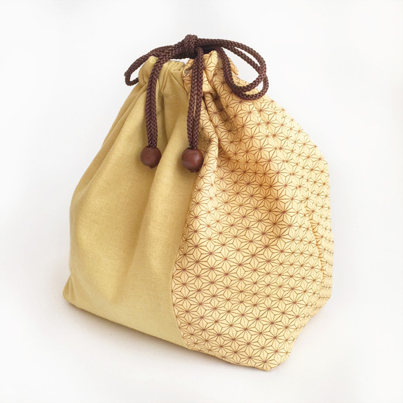 亞麻和日式抽繩袋 [絲綢]（用於透明手提袋） 第2張的照片