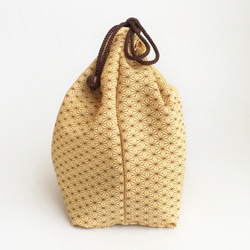 亞麻和日式抽繩袋 [絲綢]（用於透明手提袋） 第8張的照片