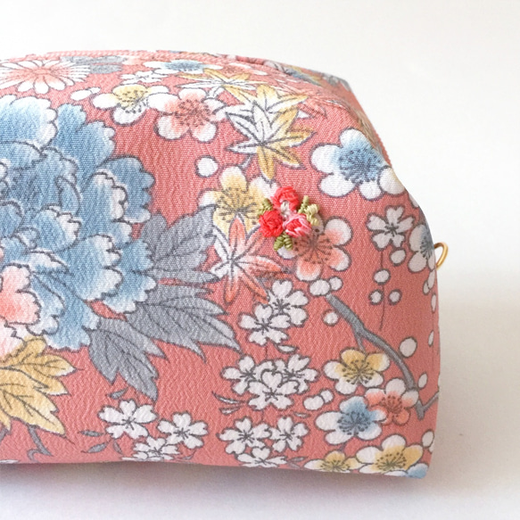 日式豆袋袋大號-牡丹，李子，櫻花圖案 第3張的照片