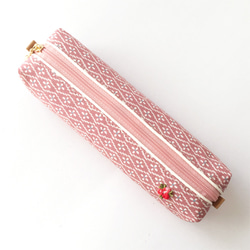 日式筆盒[絲綢]-立花圖案 第6張的照片