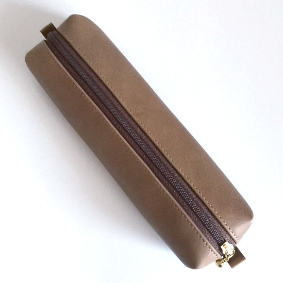 Leather pen case with Japanese pattern, Kimono [Silk] 第2張的照片