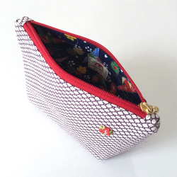 日式化妝袋[絲綢] 第2張的照片