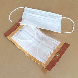 Nume 皮革和日本圖案臨時口罩盒（用於無紡布口罩）-Matsu 圖案 第3張的照片