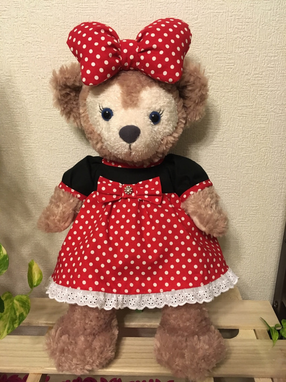 シェリーメイ お洋服 ミニーちゃん風ドレス ぬいぐるみ れいちゃん