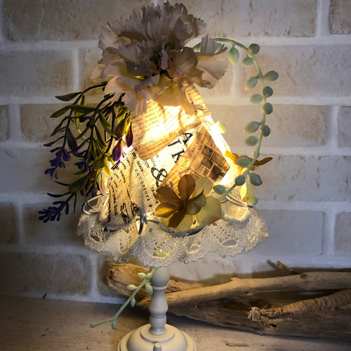 アンティークフラワーランプ アンティークフラワーランプ