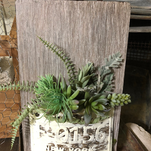 ボード　ヴィンテージ　ガーデニング　インテリア雑貨ハンドメイド　多肉 ボード ヴィンテージ ガーデニング インテリア雑貨ハンドメイド 多肉
