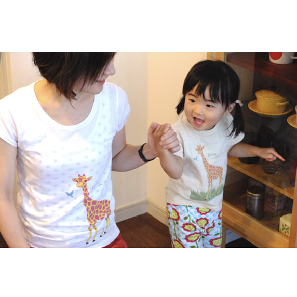 《送料無料》ベビー＆キッズTシャツ キリン-120cm- 7枚目の画像