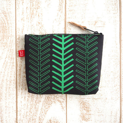 《送料無料》ふんわりミニポーチ 森 2枚目の画像