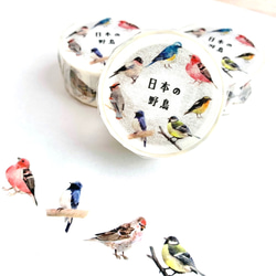 日本の野鳥マスキングテープ 1枚目の画像