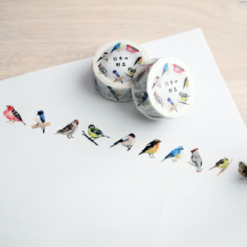 日本の野鳥マスキングテープ マスキングテープ WAKINOWA 通販 9652675