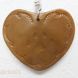 真皮鑰匙扣金毛獵犬 ABCDOGS 第3張的照片