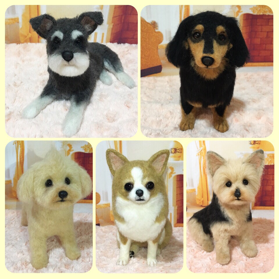 愛犬、愛猫ちゃんのオーダー承ります✩羊毛フェルト 羊毛フェルト 