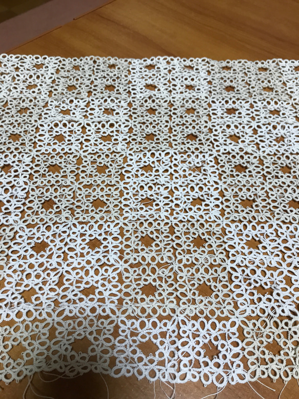【一点限り】タティングレースベッドカバー 