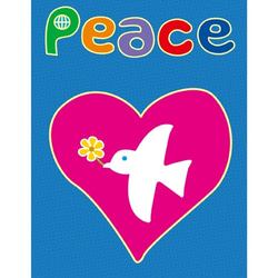 ハートフルなイラスト「peace」 2枚目の画像