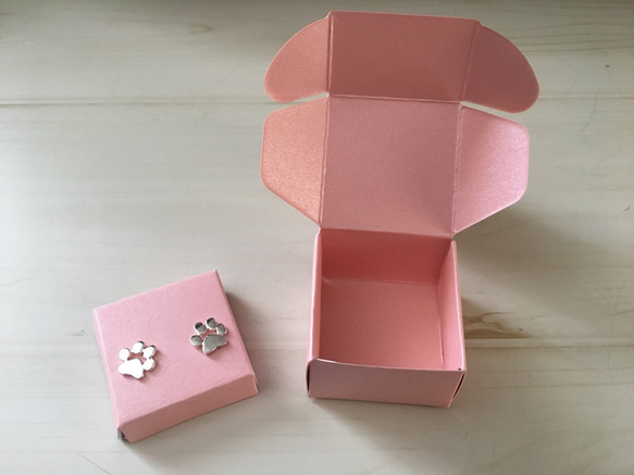 【送料込】可愛いピンクの組み立てギフトボックス♪ 1枚目の画像