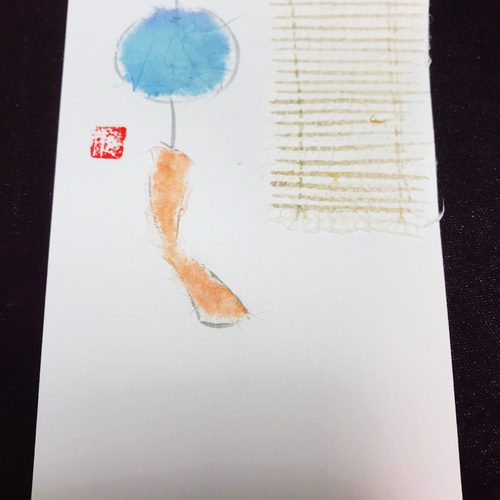 ちぎり絵葉書 風鈴 ポストカード KEISHO 通販 9685777｜Creema