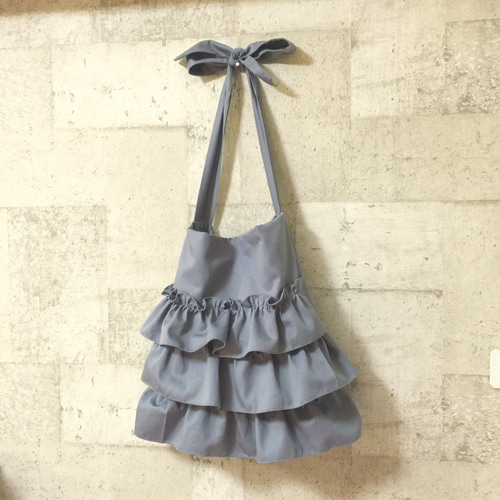フリルショルダーバッグ［グレー］ ショルダーバッグ スタイ専門店