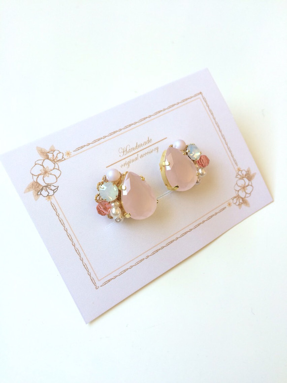 icy color bijou earring〜チェリーブロッサム 2枚目の画像