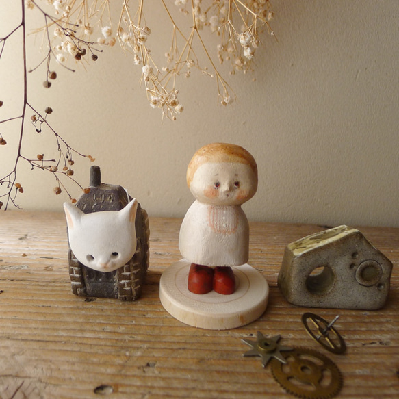 「プルプル人形」ハロウィン・白猫 5枚目の画像