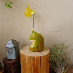 木彫り　蛙（ツノガエル）１ 7枚目の画像
