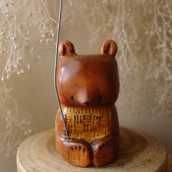 木彫り・熊（セーター）2 2枚目の画像