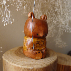 木彫り・熊（セーター）2 3枚目の画像