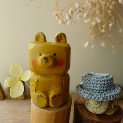 木彫り　熊「ダンディー」 4枚目の画像